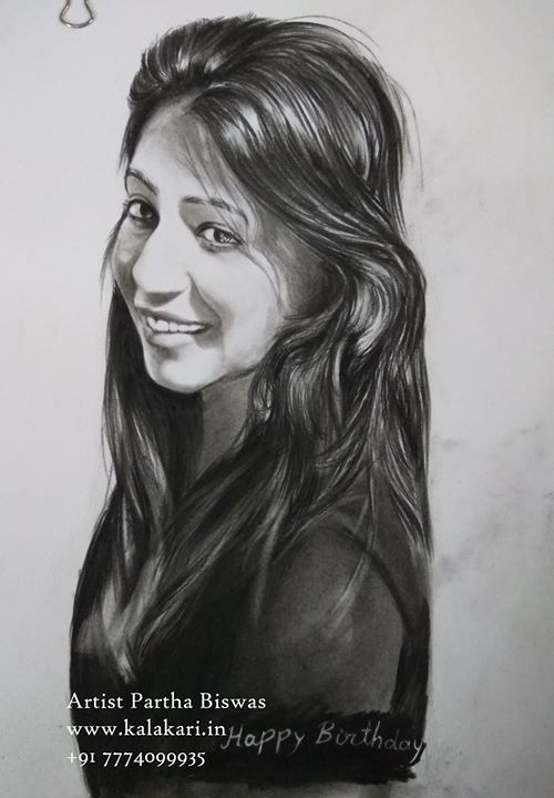 Charcoal Drawing|Photo to charcoal portrait|Custom Charcoal Drawing