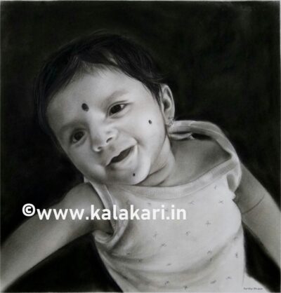 Child portrait painting