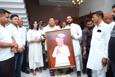 Oil painting gifted to politician